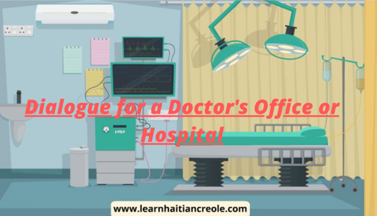dialogue for doctor and hospital